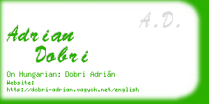 adrian dobri business card